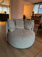 Passe partout pastille loungestoel met draai wit/grijs, Ophalen, Zo goed als nieuw, Eenpersoons