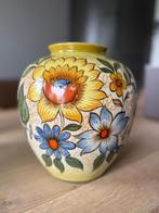 Grote Zenith Gouda vaas – handgeschilderd met bloemenmotief, Antiek en Kunst, Ophalen of Verzenden