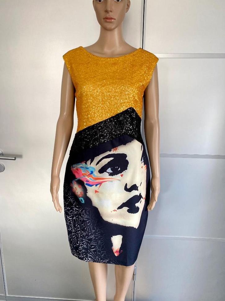 J421 Sandro Ferrone maat 38/40=M jurk feestjurk jurkje zwart, Kleding | Dames, Jurken, Zo goed als nieuw, Maat 38/40 (M), Zwart