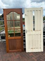 Buitendeur en een binnendeur, Doe-het-zelf en Verbouw, Deuren en Horren, 80 tot 100 cm, Binnendeur, Ophalen of Verzenden, 200 tot 215 cm