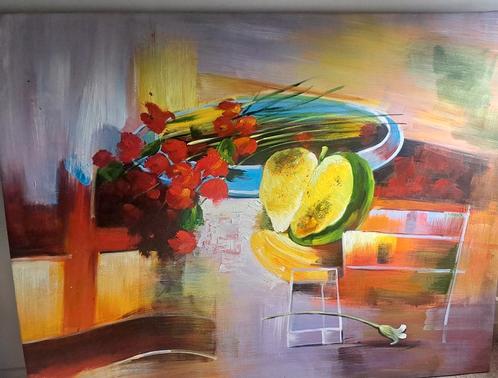 Groot prachtig schilderij, Antiek en Kunst, Kunst | Schilderijen | Abstract, Ophalen
