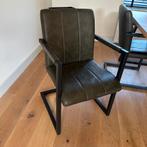 Set van 4 eetkamerstoelen - Donkergroen/zwart, Huis en Inrichting, Stoelen, Ophalen, Zo goed als nieuw, Zwart, Vier