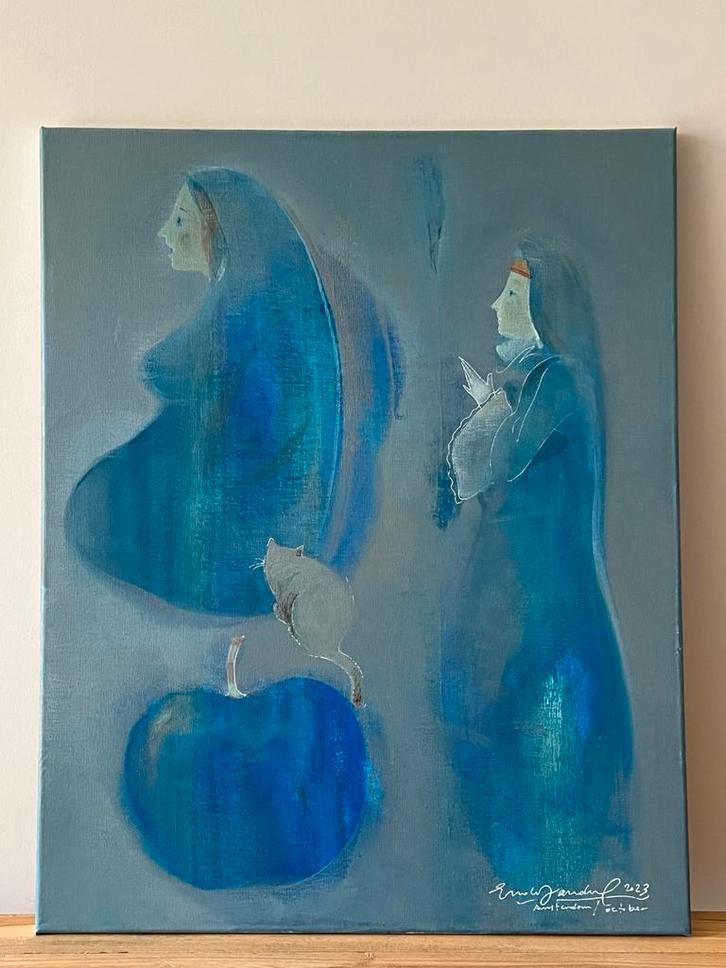 Ender Dandul Schilderij 40x50cm, Antiek en Kunst, Kunst | Schilderijen | Modern, Ophalen