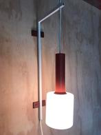 Vintage/Retro hengel/wandlamp, Huis en Inrichting, Lampen | Wandlampen, Glas, Gebruikt, Ophalen of Verzenden