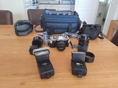 fototoestel analoog, Audio, Tv en Foto, Fotocamera's Analoog, Gebruikt, Spiegelreflex, Minolta, Ophalen