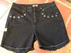 Rock Rebel X Route 66 - Black Shorts with Eyelets Hot Pants, Kleding | Dames, Nieuw, Ophalen of Verzenden