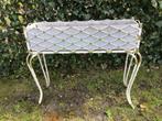 Vintage plantenbak smeedijzer 1960, Ophalen of Verzenden, Rond, Minder dan 60 cm, Binnen