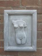 Torso vrouw wanddecoratie betonnen beeld tuinbeeld beton, Tuin en Terras, Ophalen of Verzenden