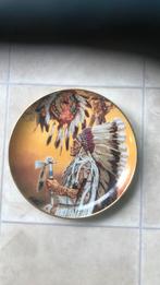 Franklin Mint bord Chief Wolf Plume, Antiek en Kunst, Ophalen of Verzenden