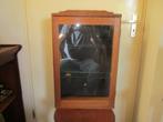 Vitrine kastje eiken art deco stijl hangkastje wandkastje, Ophalen, Met deur(en), Eikenhout, 50 tot 100 cm