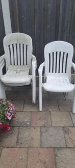 4 goede tuinstoelen, Ophalen, Gebruikt, Kunststof