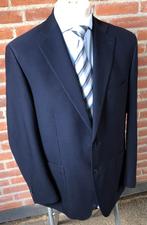 Blauwe heren blazer/ jasje/ coat op maat Edgar N. Mt 54, Ophalen of Verzenden, Gedragen, Maat 52/54 (L), Blauw