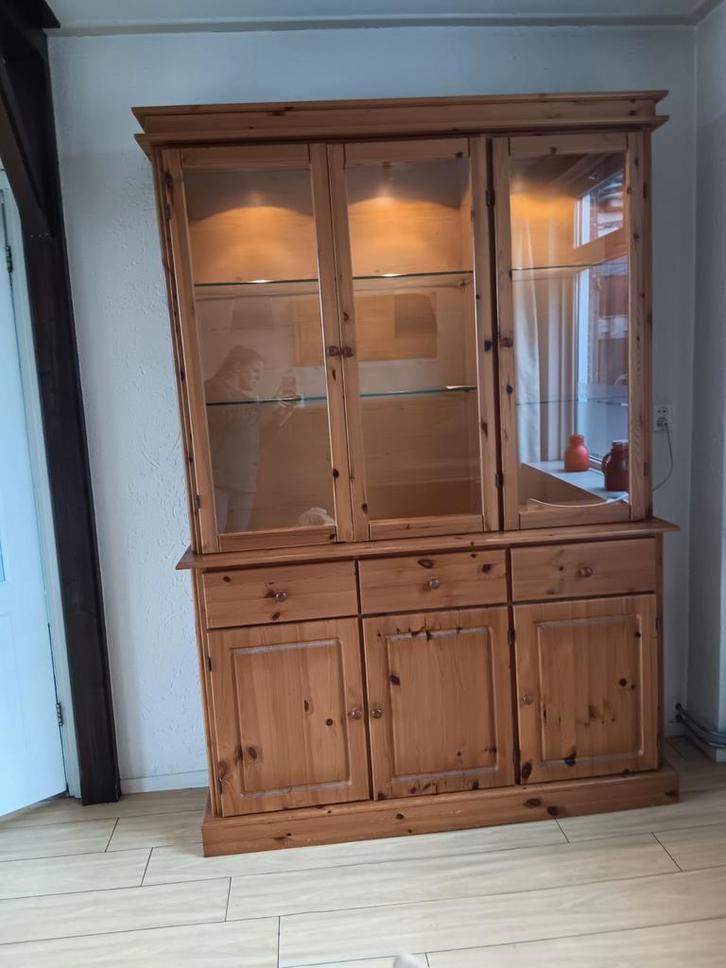 Buffetkast met spotjes - Sfeervolle opberger, Huis en Inrichting, Kasten | Buffetkasten, Gebruikt, 150 tot 200 cm, 150 tot 200 cm