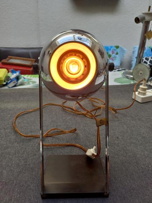Vintage jaren '70 tafelspot of bureaulampje., Huis en Inrichting, Lampen | Tafellampen, Gebruikt, Minder dan 50 cm, Metaal, Ophalen of Verzenden