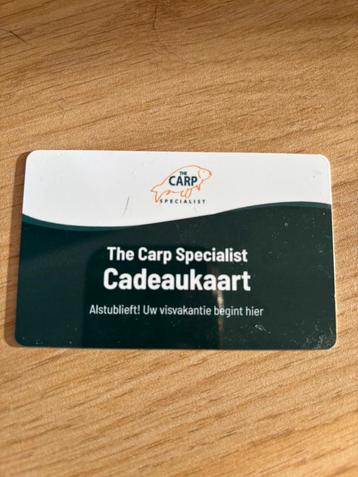 Cadeaukaart van the carp specialist beschikbaar voor biedingen