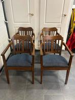 4 eetkamerstoelen in zeer goede staat, Huis en Inrichting, Bruin, Vintage, Zo goed als nieuw, Vier