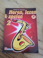 Horen, lezen en spelen 2, alt saxofoon methode, Muziek en Instrumenten, Ophalen of Verzenden, Zo goed als nieuw, Populair, Saxofoon