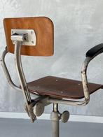 Ahrend tekentafelstoel Friso Kramer vintage burostoel design, Ophalen, Gebruikt, Bruin, NL