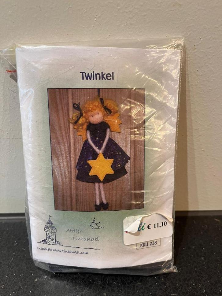 Zelfmaakpakket Twinkel atelier Tintangel, Hobby en Vrije tijd, Vilt, Nieuw, Boek of Patroon, Wolvilt, Verzenden