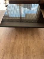 Zwarte zweef salontafel 120x120 met glasplaat!, 100 tot 150 cm, Zo goed als nieuw, Minder dan 50 cm, Rechthoekig