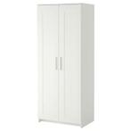 Ikea BRIMNES Kledingkast met 2 deuren, wit, 78x190 cm, Huis en Inrichting, 50 tot 100 cm, Nieuw, 25 tot 50 cm, 150 tot 200 cm