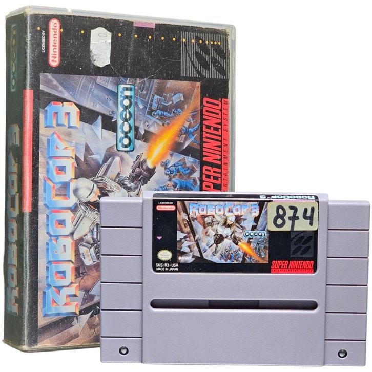 Super Nintendo Game: Robocop 3, Spelcomputers en Games, Games | Nintendo Super NES, Zo goed als nieuw, Avontuur en Actie, 1 speler