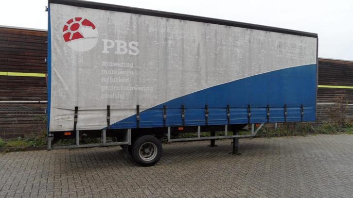 BE-Oplegger met schuifzeil en achterdeuren, Auto's, Vrachtwagens, Particulier, Aanhangers en Opleggers, Overige brandstoffen, Euro 6