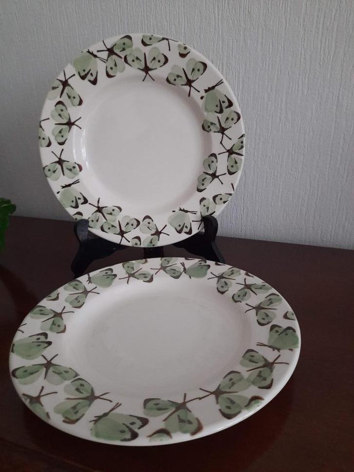 EMMA BRIDGEWATER BORDEN VLINDERS, Huis en Inrichting, Keuken | Servies, Nieuw, Bord(en), Overige stijlen, Aardewerk, Ophalen of Verzenden