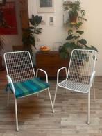Twee Emu 'Rio' vintage Italiaanse design stoelen 60’s, Ophalen, Gebruikt, Twee, Wit