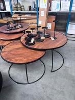 Salontafel set nieuw, Huis en Inrichting, Tafels | Salontafels, Ophalen, 50 tot 100 cm, Rond, Nieuw