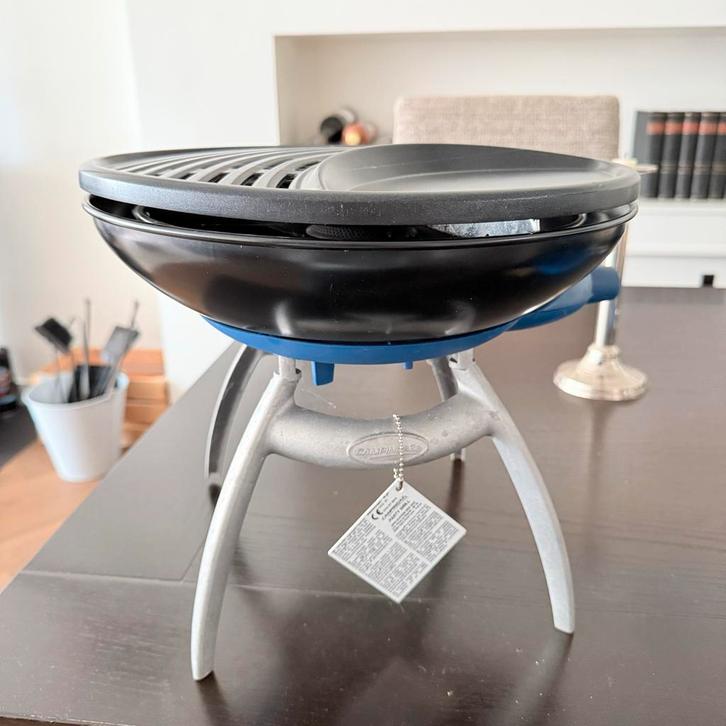 Camping Gaz Party Grill + 3 gasflesjes, Caravans en Kamperen, Kampeeraccessoires, Gebruikt, Ophalen