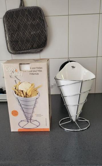 Cosy & Trendy Frietzak Met Houder 
 beschikbaar voor biedingen