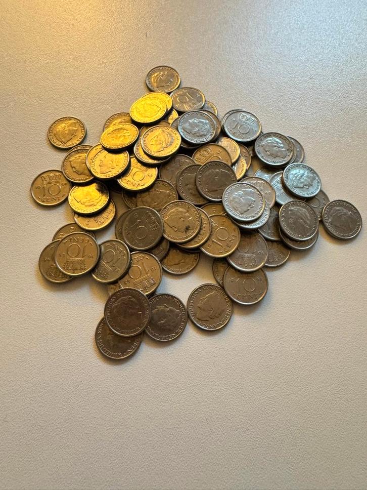 lot 95 dubbeltjes 1948 Wilhelmina, Postzegels en Munten, Munten | Nederland, Setje, 10 cent, Koningin Wilhelmina, Verzenden