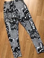 Legging met zomets motief, Zwart, Nieuw, Ophalen of Verzenden, Maat 36 (S)