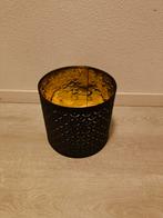 Lampenkap zwart goud met patroon, Huis en Inrichting, Zwart, Rond, Ophalen of Verzenden, Zo goed als nieuw