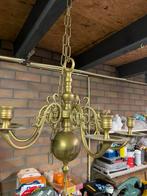 Antieke kaarsenkroonluchter, Ophalen of Verzenden, Brons