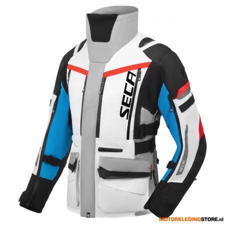 SECA Arrakis III Dames Motorjas, Grijs-Blauw-Rood, Motoren, Kleding | Motorkleding, Nieuw met kaartje, Ophalen of Verzenden