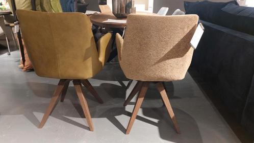 6 eetkamerstoelen Silvio in groen/geel van het merk nouvion, Huis en Inrichting, Stoelen, Nieuw, Vijf, Zes of meer stoelen, Leer