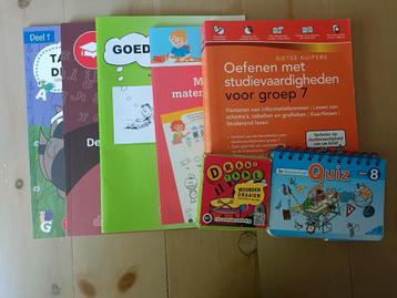 Oefenboeken, spellen groep 7 8 - rekenen, begrijpend lezen beschikbaar voor biedingen