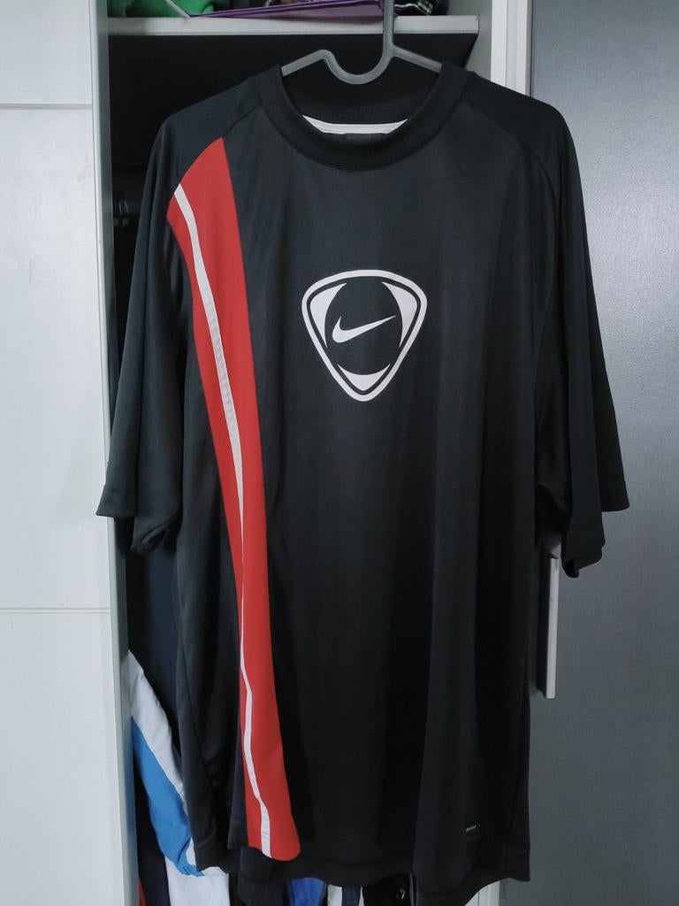 (XXL) Zwart Nike Dri-Fit Total 90 Sportshirt 2002 Polyester, Kleding | Heren, Zwart, Nike, Overige maten, Ophalen of Verzenden