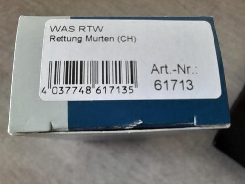 RIETZE 61713 RTW Murten / Zwitserland, Hobby en Vrije tijd, Modelauto's | 1:87, Nieuw, Overige typen, Rietze, Ophalen of Verzenden