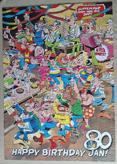 Fijne verjaardag Jan! - Jan van Haasteren - 1000st - P 108, Hobby en Vrije tijd, Denksport en Puzzels, Gebruikt, Legpuzzel, 500 t/m 1500 stukjes