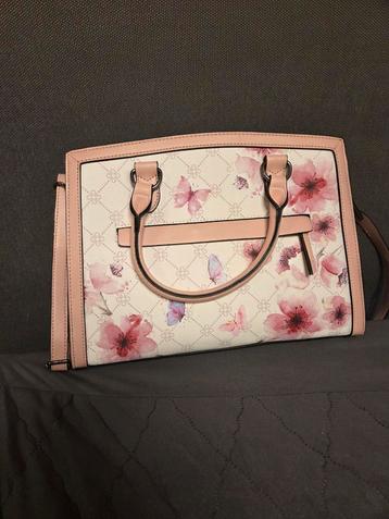Roze Handtas met Bloemen beschikbaar voor biedingen