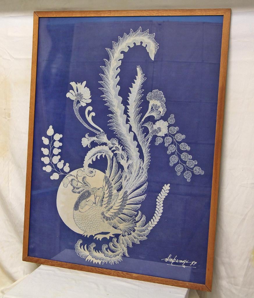 Batik schilderij, Ophalen