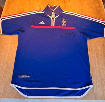 Origineel EK2000 Frankrijk voetbalshirt gesigneerd  beschikbaar voor biedingen