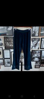 Broek van kant, Kleding | Dames, Broeken en Pantalons, Lang, Blauw, Maat 42/44 (L), Zo goed als nieuw