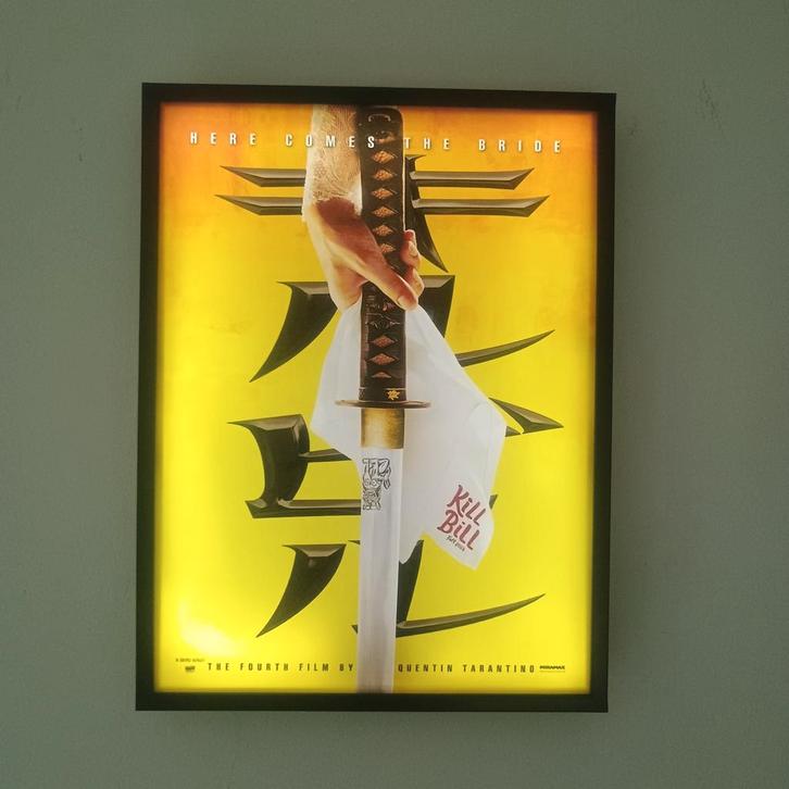 Kill Bill - Poster Lightbox, Verzamelen, Film en Tv, Zo goed als nieuw, Verzenden