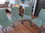 Eetkamerstoelen, Huis en Inrichting, Stoelen, Gebruikt, Bruin, Leer, Ophalen of Verzenden
