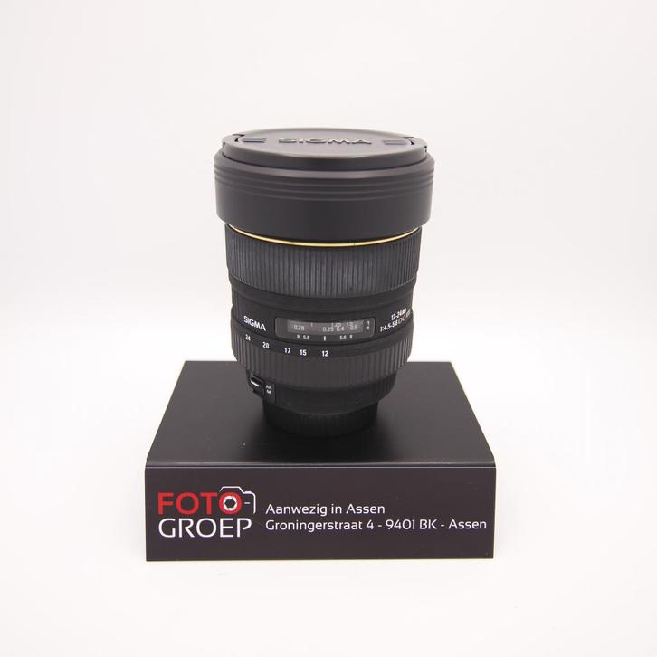 Sigma 12-24 F/4.5-5.6 DG HSM CANON EF (aanwezig in assen), Audio, Tv en Foto, Fotografie | Lenzen en Objectieven, Gebruikt, Groothoeklens