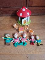 Leuke houten paddestoel met kabouterfiguurtjes, Ophalen of Verzenden, Gebruikt, Overige typen
